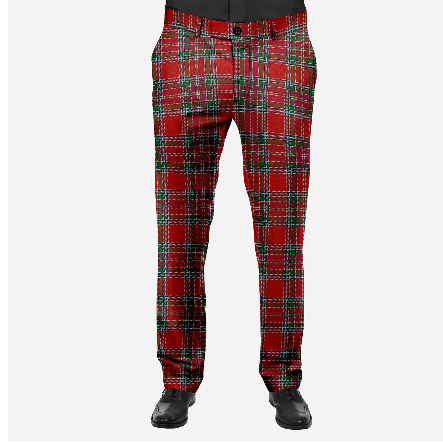 ScotsTee Shop Scottish MacBean Men's Tartan Trousers Plaid Trews - Regular Fit