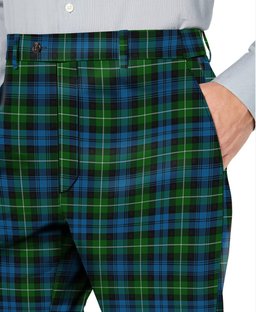 ScotsTee Shop Scottish Lamont Men's Tartan Trousers Plaid Trews - Regular Fit