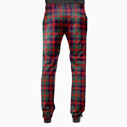 ScotsTee Shop Scottish MacGowan Modern Men's Tartan Trousers Plaid Trews - Regular Fit