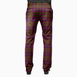 ScotsTee Shop Scottish MacDonald of Boisdale Men's Tartan Trousers Plaid Trews - Regular Fit