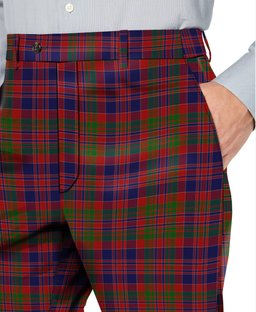 ScotsTee Shop Scottish MacDonald of Boisdale Men's Tartan Trousers Plaid Trews - Regular Fit