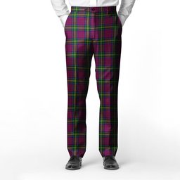 ScotsTee Shop Scottish MacGaugh Men's Tartan Trousers Plaid Trews - Regular Fit