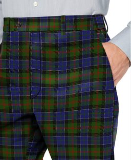 ScotsTee Shop Scottish MacFadzean Men's Tartan Trousers Plaid Trews - Regular Fit