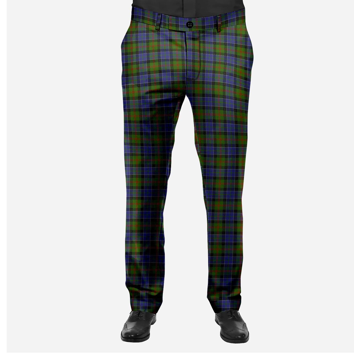 ScotsTee Shop Scottish MacFadzean Men's Tartan Trousers Plaid Trews - Regular Fit