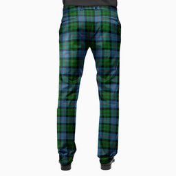 ScotsTee Shop Scottish MacNeil of Barra Chief Men's Tartan Trousers Plaid Trews - Regular Fit