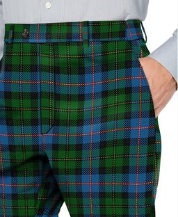 ScotsTee Shop Scottish MacNeil of Barra Chief Men's Tartan Trousers Plaid Trews - Regular Fit