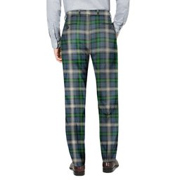 ScotsTee Shop Scottish MacDouall Men's Tartan Trousers Plaid Trews - Regular Fit
