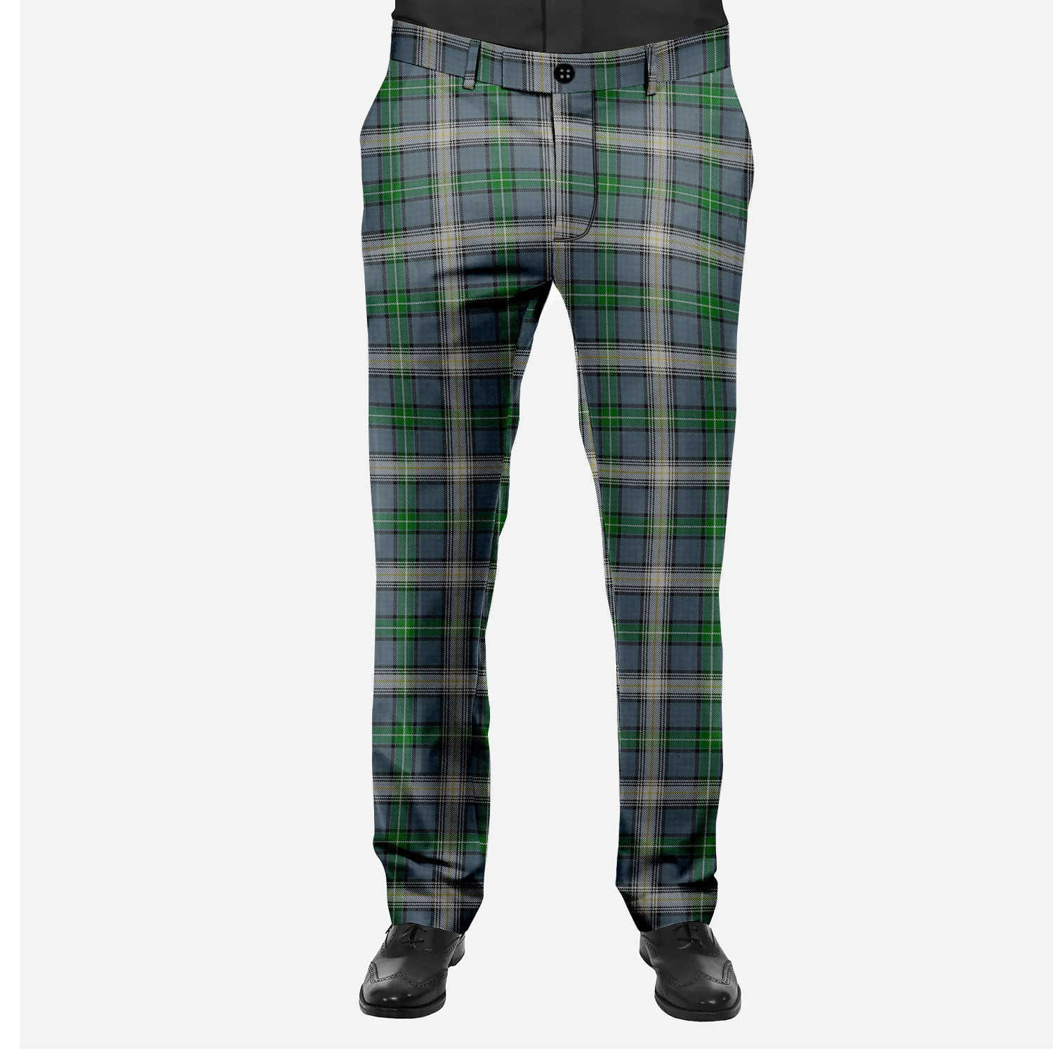 ScotsTee Shop Scottish MacDouall Men's Tartan Trousers Plaid Trews - Regular Fit