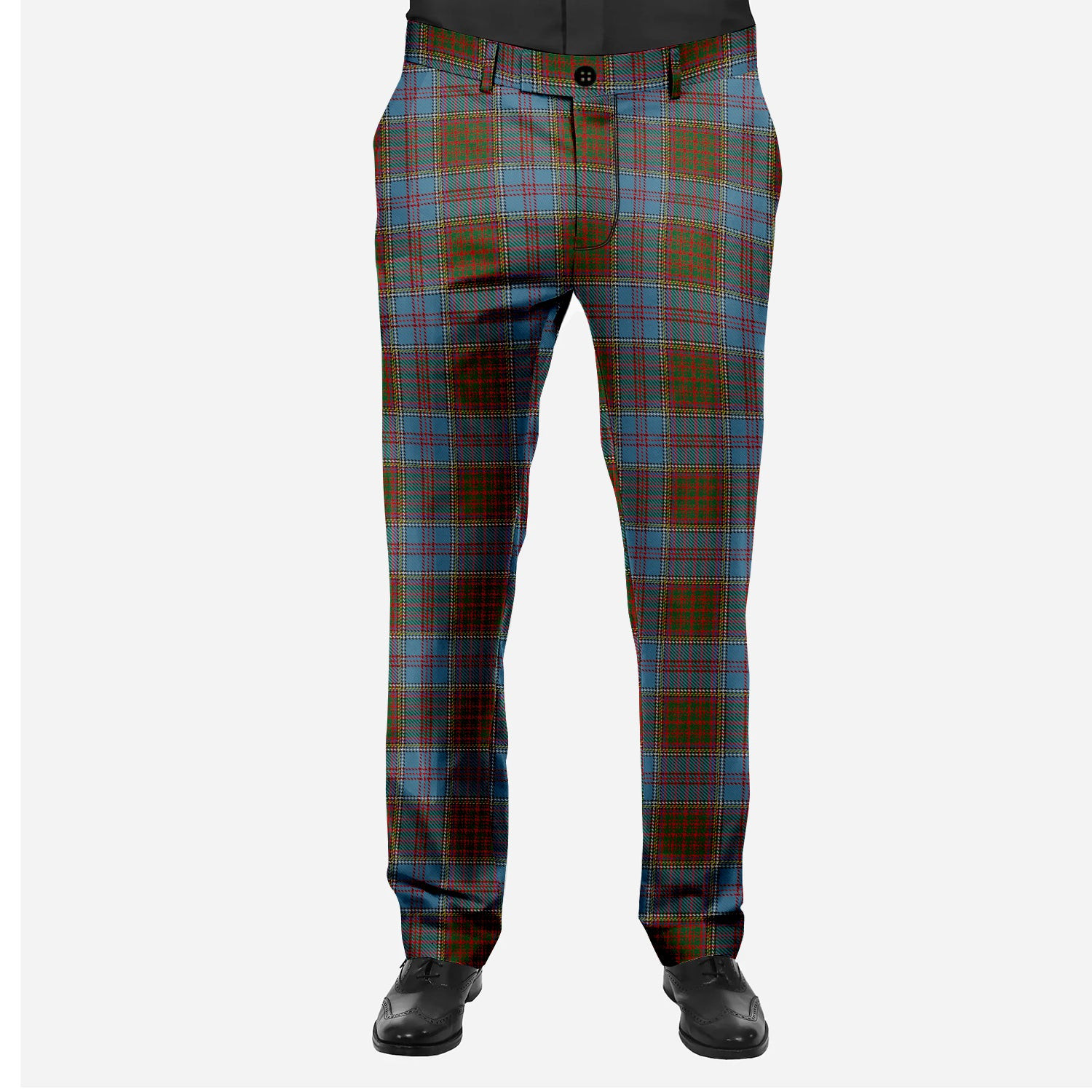 ScotsTee Shop Scottish MacGregor Hastie Men's Tartan Trousers Plaid Trews - Regular Fit