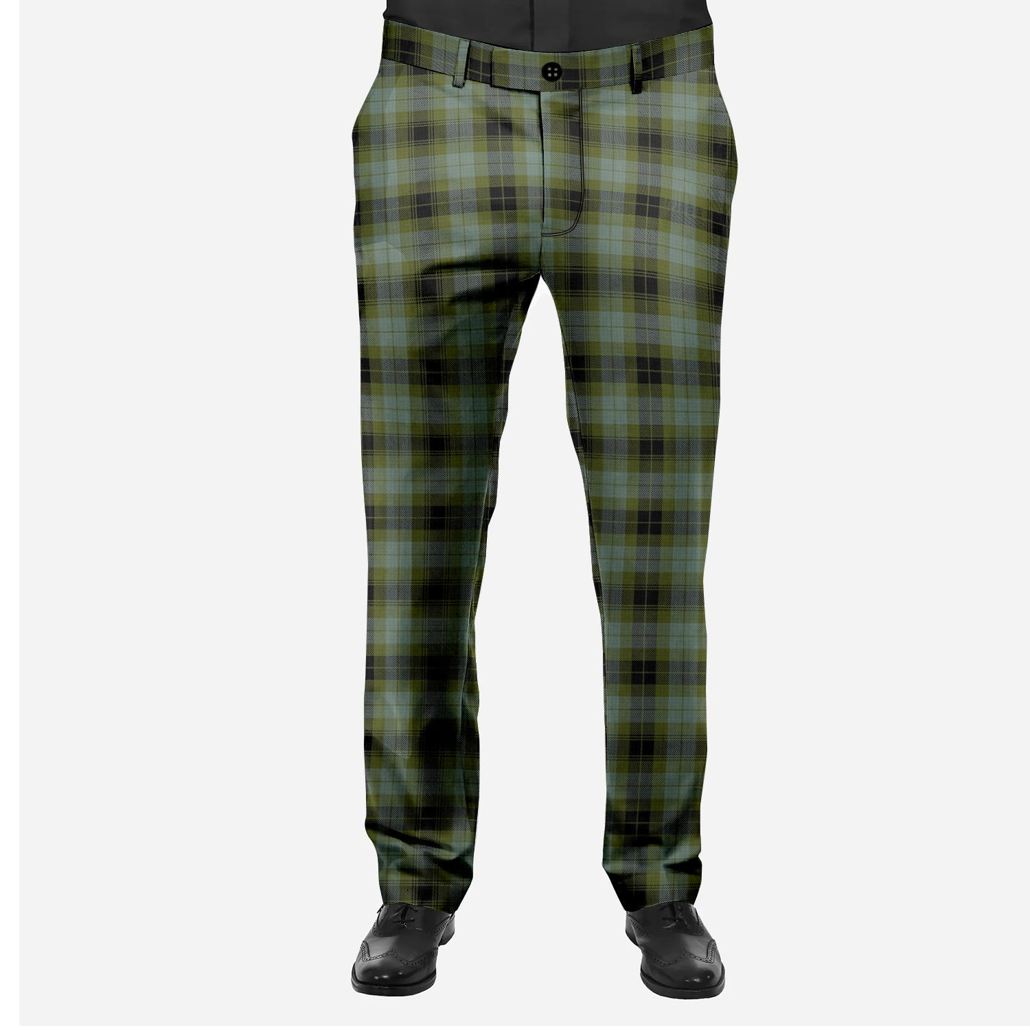 ScotsTee Shop Scottish MacIver Family Men's Tartan Trousers Plaid Trews - Regular Fit