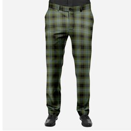 ScotsTee Shop Scottish MacIver Family Men's Tartan Trousers Plaid Trews - Regular Fit