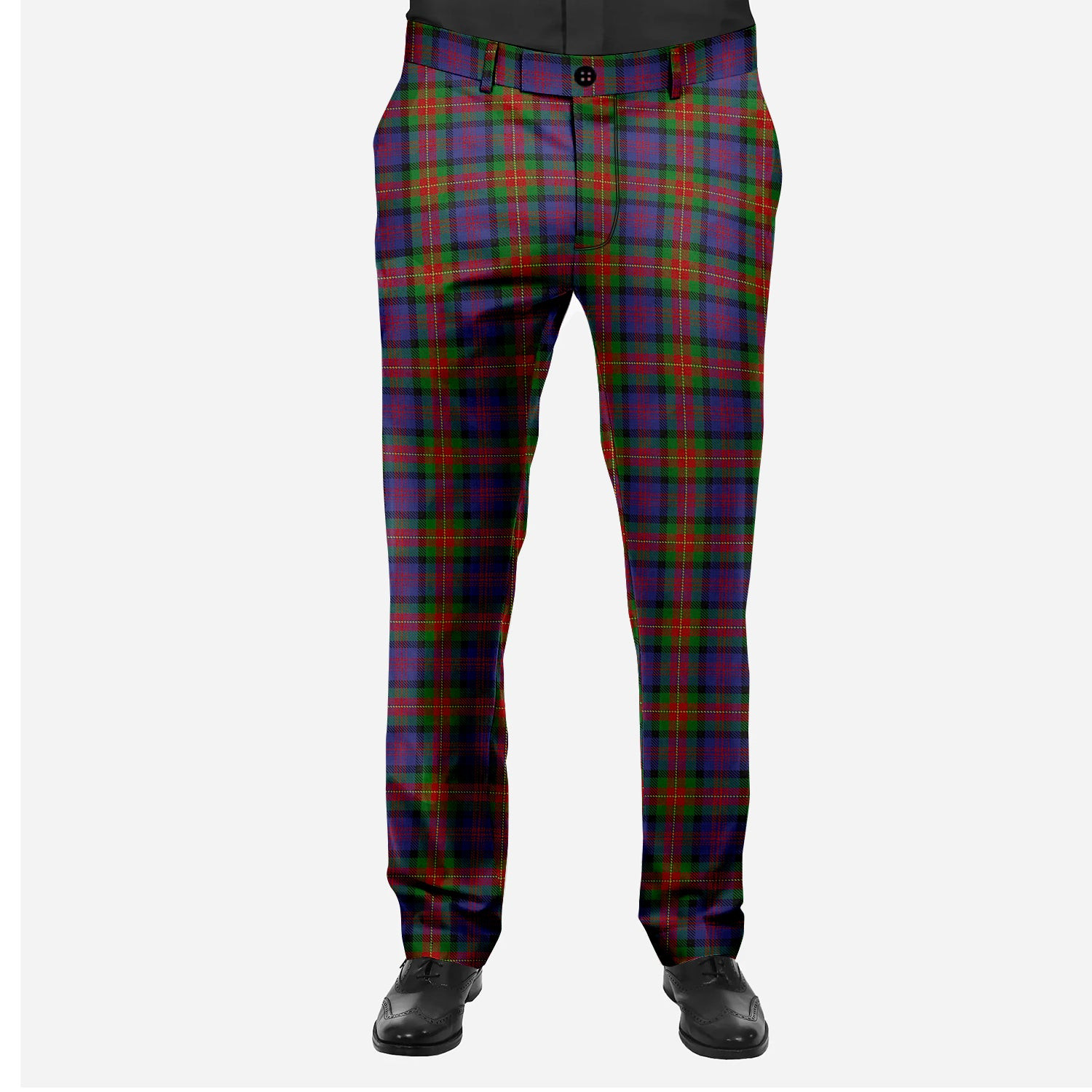 ScotsTee Shop Scottish MacLagan of Glenquiech Men's Tartan Trousers Plaid Trews - Regular Fit