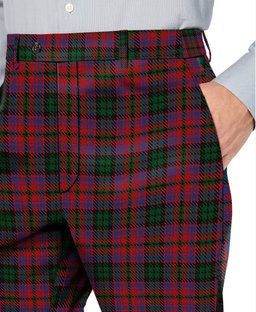 ScotsTee Shop Scottish MacInroy Men's Tartan Trousers Plaid Trews - Regular Fit