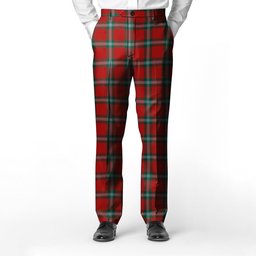 ScotsTee Shop Scottish MacLaine of Lochbuie Coburn Men's Tartan Trousers Plaid Trews - Regular Fit