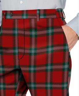 ScotsTee Shop Scottish MacLaine of Lochbuie Coburn Men's Tartan Trousers Plaid Trews - Regular Fit