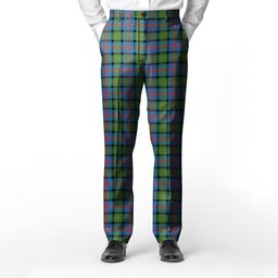 ScotsTee Shop Scottish MacLennan Ancient Men's Tartan Trousers Plaid Trews - Regular Fit