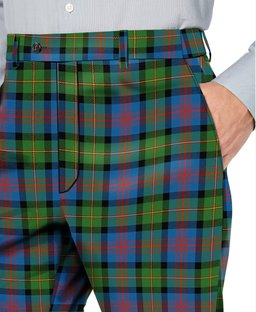 ScotsTee Shop Scottish MacLennan Ancient Men's Tartan Trousers Plaid Trews - Regular Fit