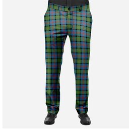 ScotsTee Shop Scottish MacLennan Ancient Men's Tartan Trousers Plaid Trews - Regular Fit