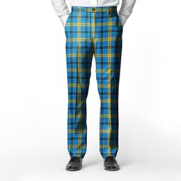 ScotsTee Shop Scottish Laing SC Men's Tartan Trousers Plaid Trews - Regular Fit