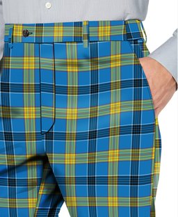 ScotsTee Shop Scottish Laing SC Men's Tartan Trousers Plaid Trews - Regular Fit