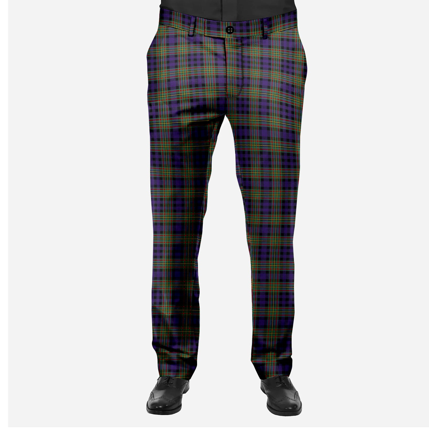 ScotsTee Shop Scottish MacLellan Men's Tartan Trousers Plaid Trews - Regular Fit