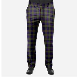 ScotsTee Shop Scottish MacLellan Men's Tartan Trousers Plaid Trews - Regular Fit