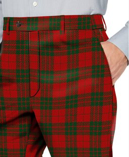 ScotsTee Shop Scottish MacGregor of Glenstrae Men's Tartan Trousers Plaid Trews - Regular Fit
