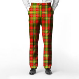 ScotsTee Shop Scottish Leask SC Men's Tartan Trousers Plaid Trews - Regular Fit