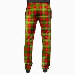 ScotsTee Shop Scottish Leask SC Men's Tartan Trousers Plaid Trews - Regular Fit