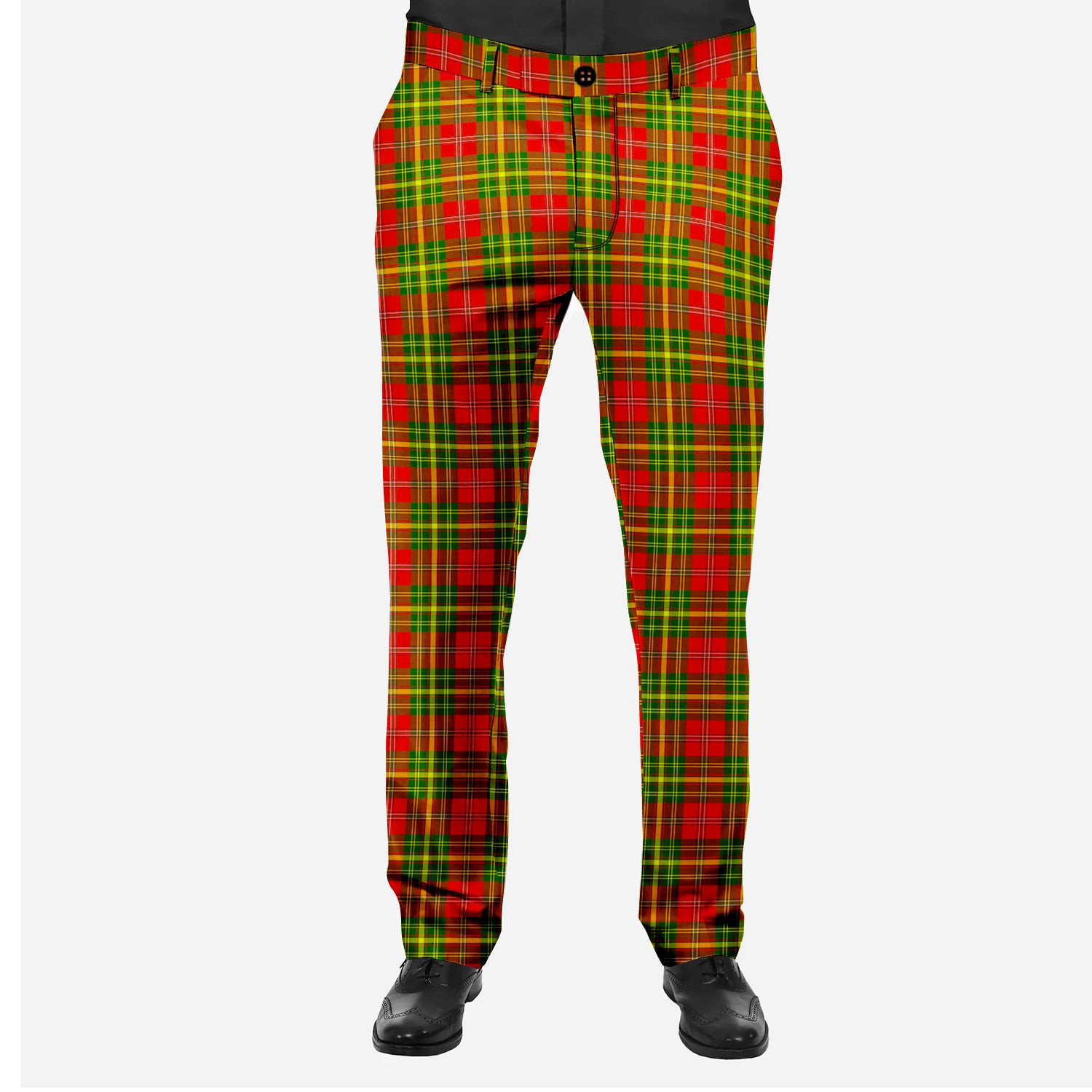 ScotsTee Shop Scottish Leask SC Men's Tartan Trousers Plaid Trews - Regular Fit