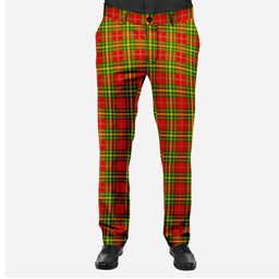 ScotsTee Shop Scottish Leask SC Men's Tartan Trousers Plaid Trews - Regular Fit