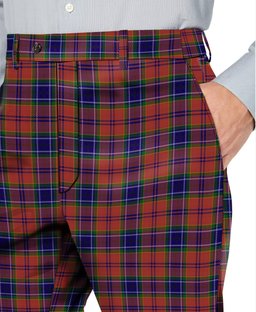 ScotsTee Shop Scottish MacCreary Men's Tartan Trousers Plaid Trews - Regular Fit