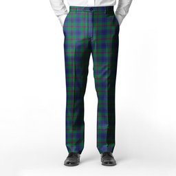 ScotsTee Shop Scottish Lawrie Men's Tartan Trousers Plaid Trews - Regular Fit