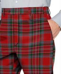 ScotsTee Shop Scottish MacBain Men's Tartan Trousers Plaid Trews - Regular Fit
