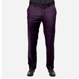 ScotsTee Shop Scottish Leonard Hunting Men's Tartan Trousers Plaid Trews - Regular Fit