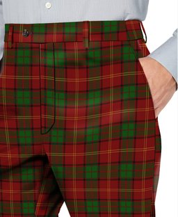 ScotsTee Shop Scottish Kirk Men's Tartan Trousers Plaid Trews - Regular Fit