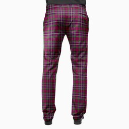 ScotsTee Shop Scottish Lendrum Lyon version Men's Tartan Trousers Plaid Trews - Regular Fit
