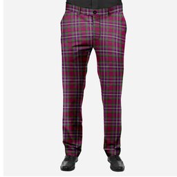 ScotsTee Shop Scottish Lendrum Lyon version Men's Tartan Trousers Plaid Trews - Regular Fit