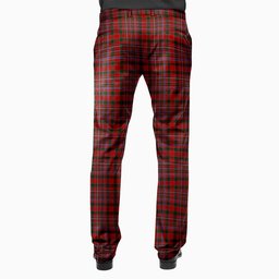 ScotsTee Shop Scottish MacAlister Men's Tartan Trousers Plaid Trews - Regular Fit