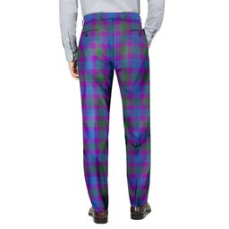 ScotsTee Shop Scottish Lang Modern Clan Men's Tartan Trousers Plaid Trews - Regular Fit