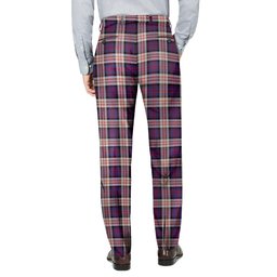 ScotsTee Shop Scottish MacDonald Pattern of Plaids Men's Tartan Trousers Plaid Trews - Regular Fit