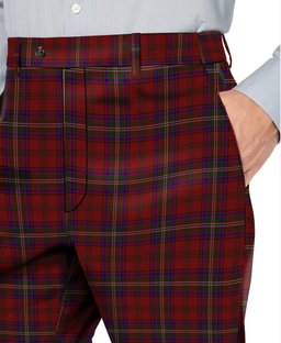 ScotsTee Shop Scottish MacClure Men's Tartan Trousers Plaid Trews - Regular Fit