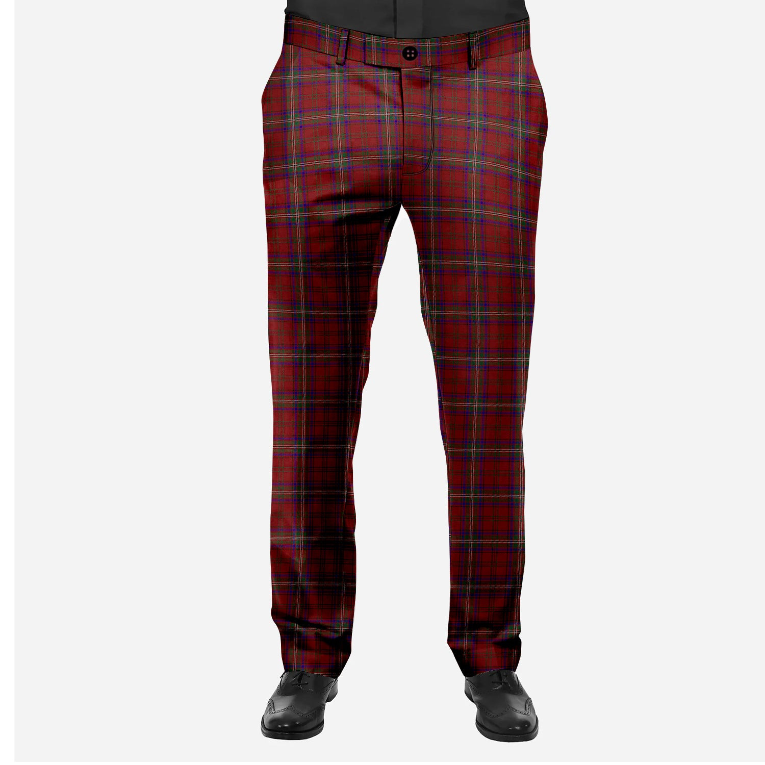ScotsTee Shop Scottish MacClure Men's Tartan Trousers Plaid Trews - Regular Fit