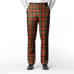 ScotsTee Shop Scottish MacNicol Ancient Men's Tartan Trousers Plaid Trews - Regular Fit