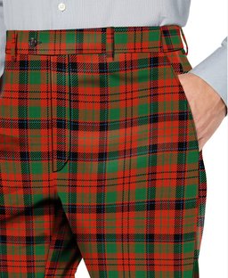 ScotsTee Shop Scottish MacNicol Ancient Men's Tartan Trousers Plaid Trews - Regular Fit