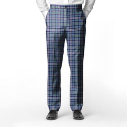 ScotsTee Shop Scottish MacHinery Dress Men's Tartan Trousers Plaid Trews - Regular Fit