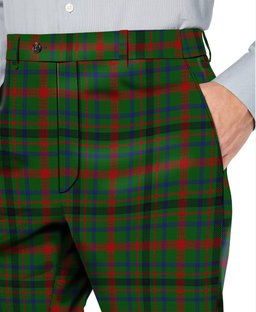ScotsTee Shop Scottish MacDonagh Men's Tartan Trousers Plaid Trews - Regular Fit