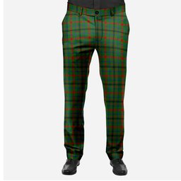 ScotsTee Shop Scottish MacDonagh Men's Tartan Trousers Plaid Trews - Regular Fit