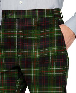 ScotsTee Shop Scottish MacDiarmid Men's Tartan Trousers Plaid Trews - Regular Fit