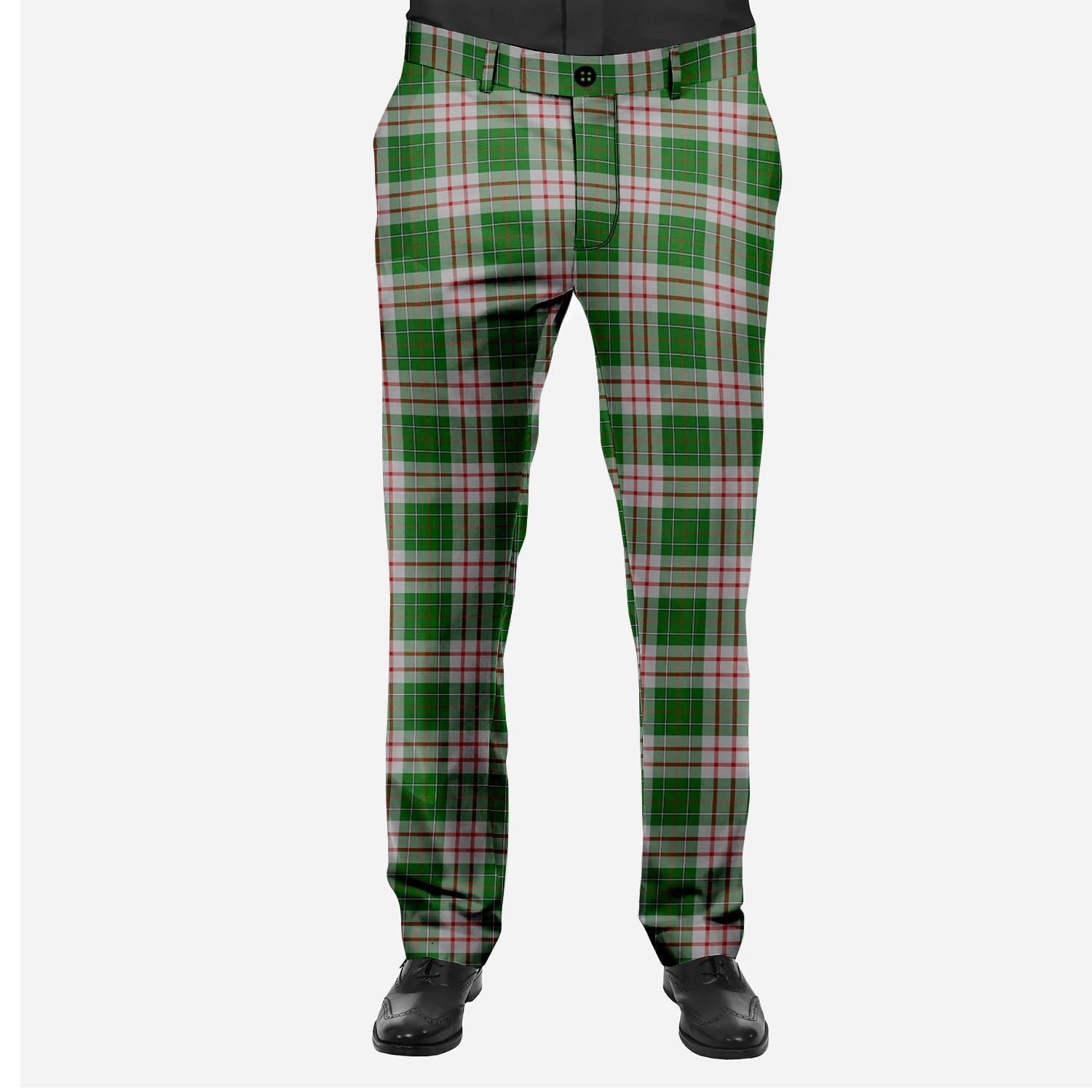 ScotsTee Shop Scottish MacDiarmid Dress Men's Tartan Trousers Plaid Trews - Regular Fit
